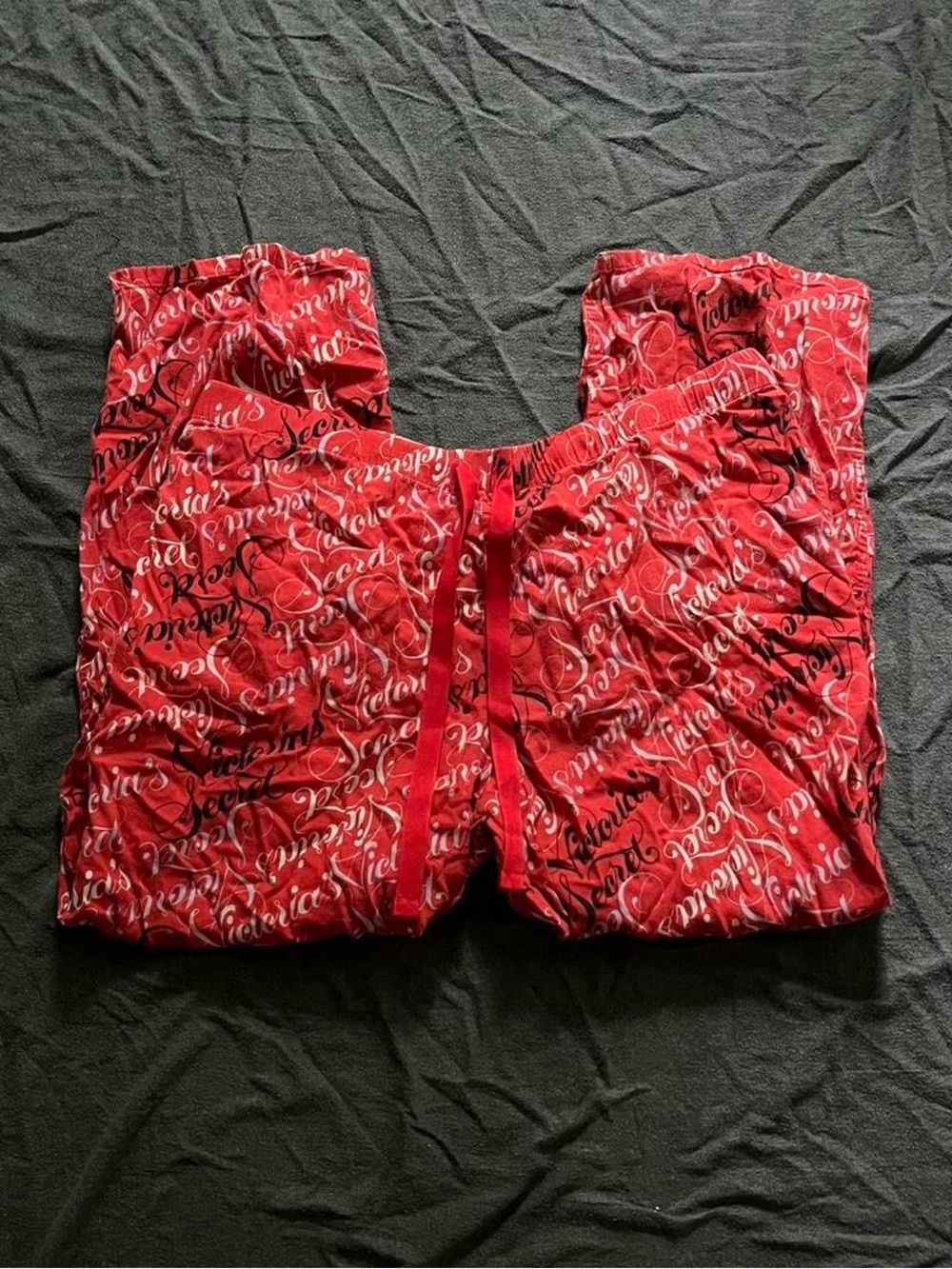 Victoria's Secret dreamer red logo flannel pajama pants